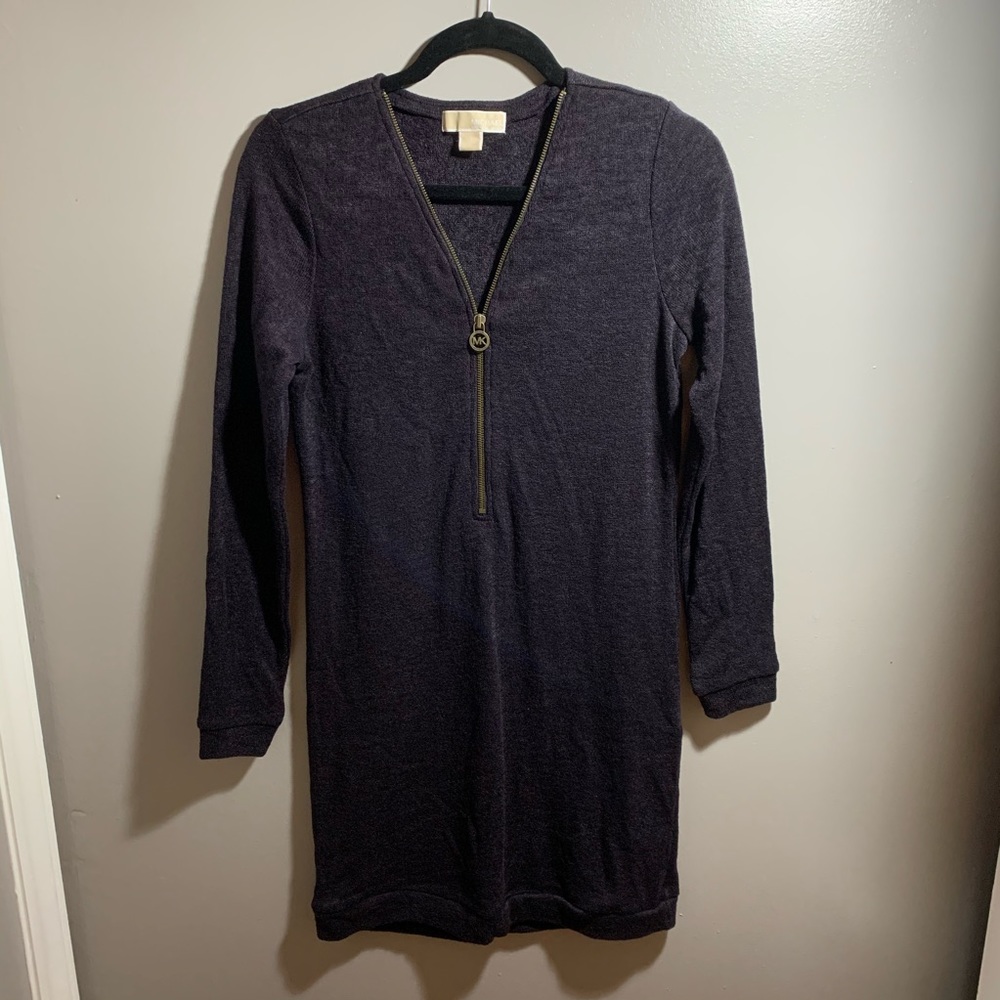 Michael Kors Purple Sweater Dress